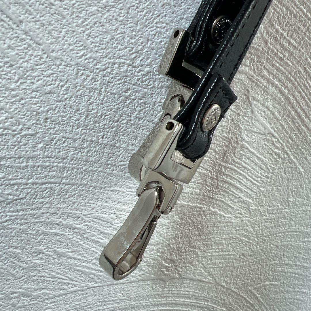 FENDI フェンディ ショルダーストラップのみ ブラック シルバー金具 フック