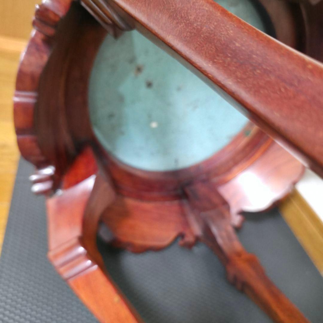 【188】景泰蘭　七宝天板　サイドテーブル　花台飾り台置台装飾時代 唐物中国美術