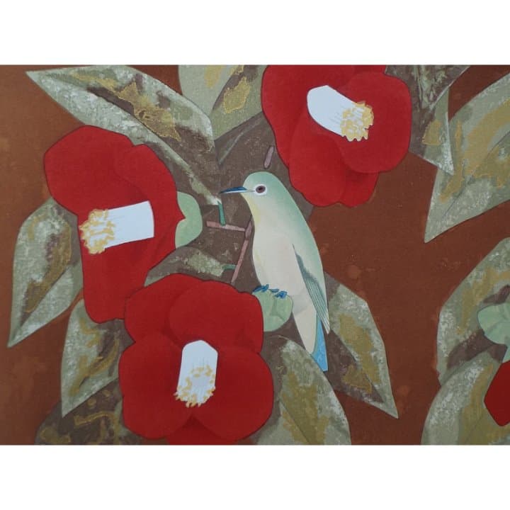 ★上村　松篁　画伯肉筆日本画★