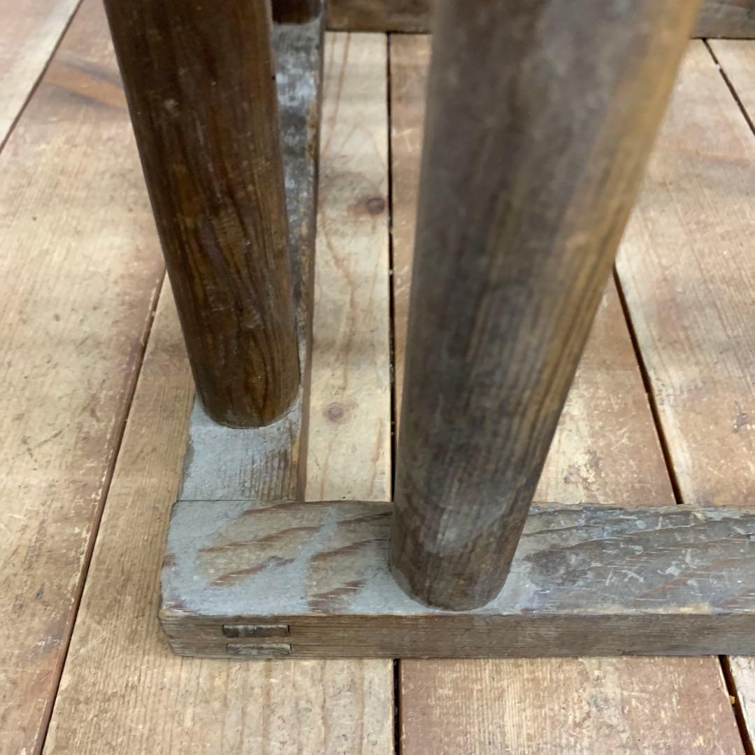 A-1 【古道具】ヴィンテージ 木製 櫓コタツ 格子台 花台 天然木 昭和レトロ