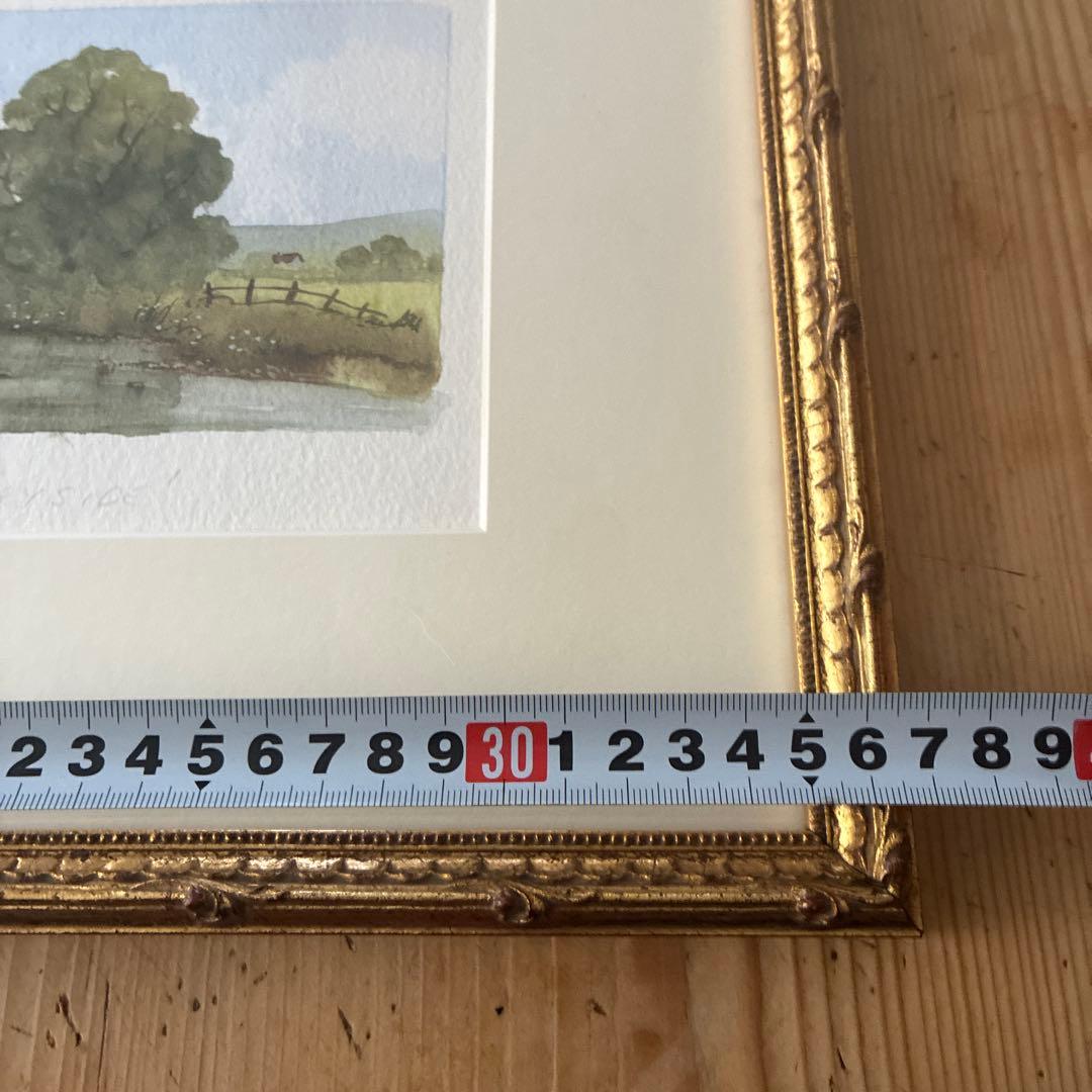 Digby Page イギリス　水彩画　Quiet country side