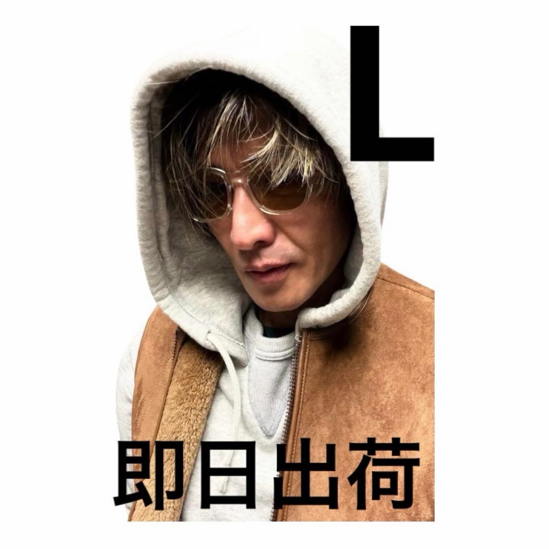 GDC VEGAN MOUTON VEST ブラウン 木村拓哉