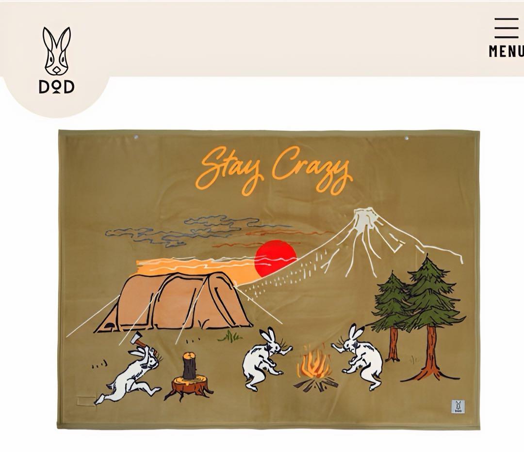 Stay Crazy ブランケット 140cm x 100cm（未開封）