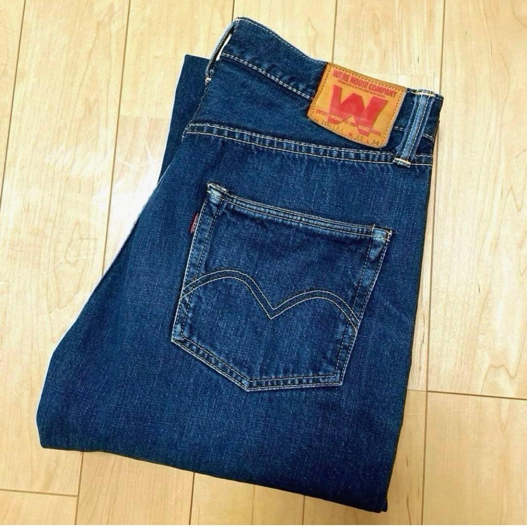 希少デニム！初期ウエアハウス 1001XX！90年代 黄金期個体W33酸化デニム