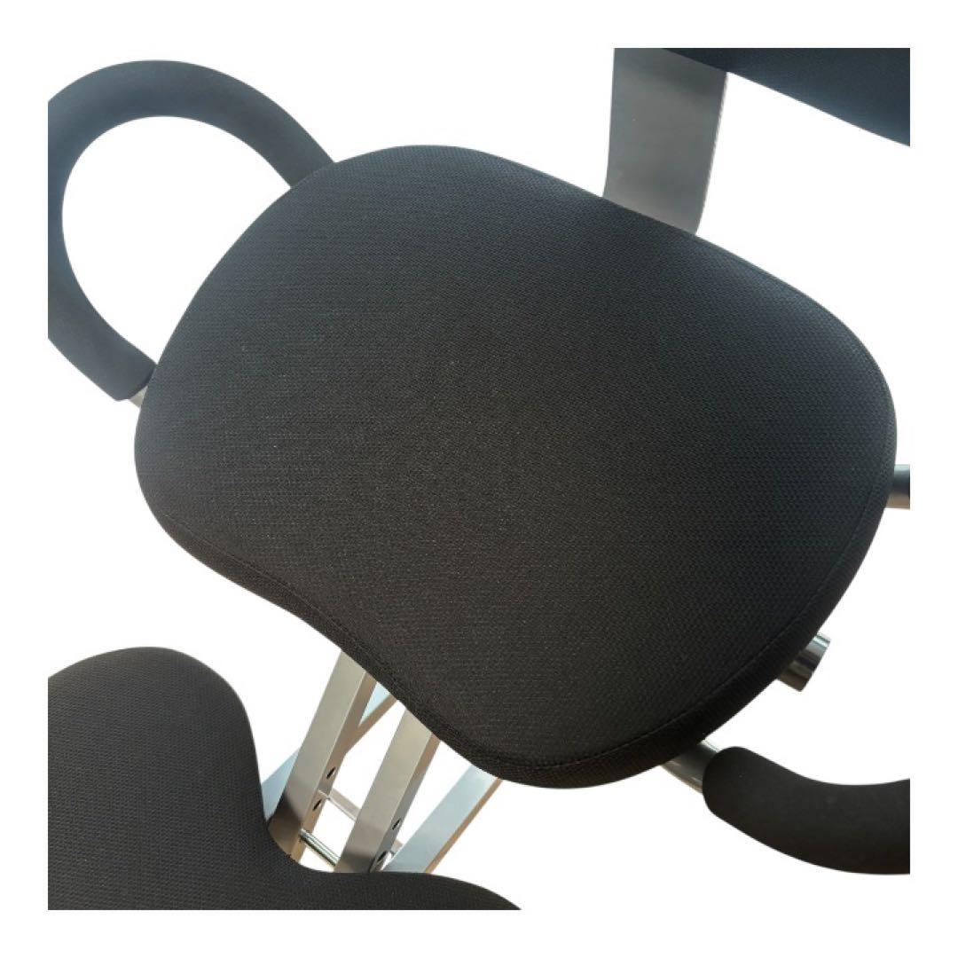 スウィングシート機能付 ニーリングチェア(ブラック) バランスチェア 高密度