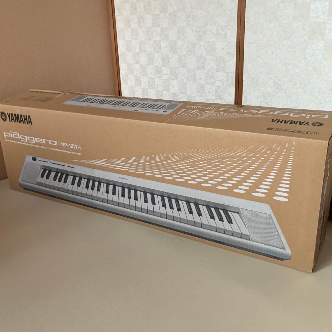 YAMAHA piaggero NP12 電子キーボード 電源アダプター譜面台付