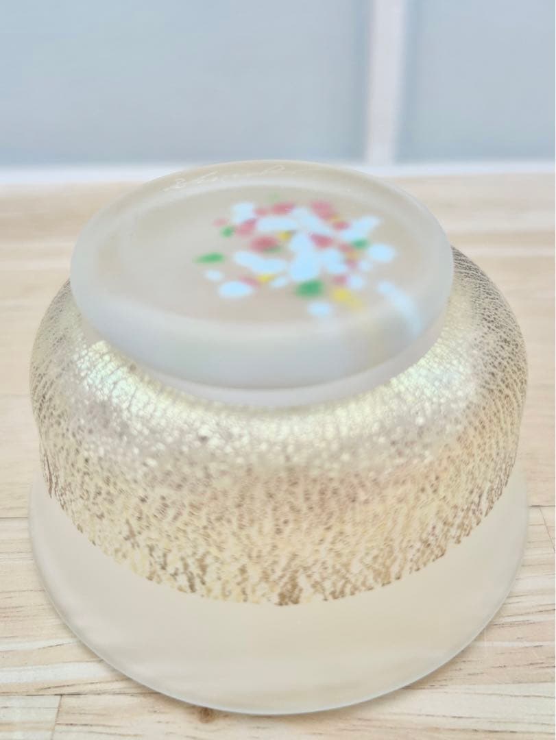 黒木国昭 金彩 鉢 ガラス 小鉢 向付 猪口 和食器 硝子 4点 まとめ売 美品