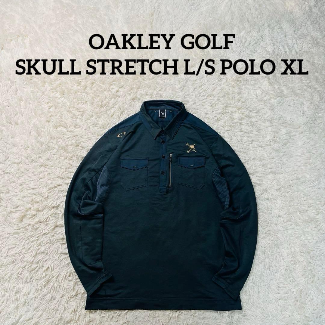 メンズウェア OAKLEY GOLF SKULL STRETCH L/S POLO XL