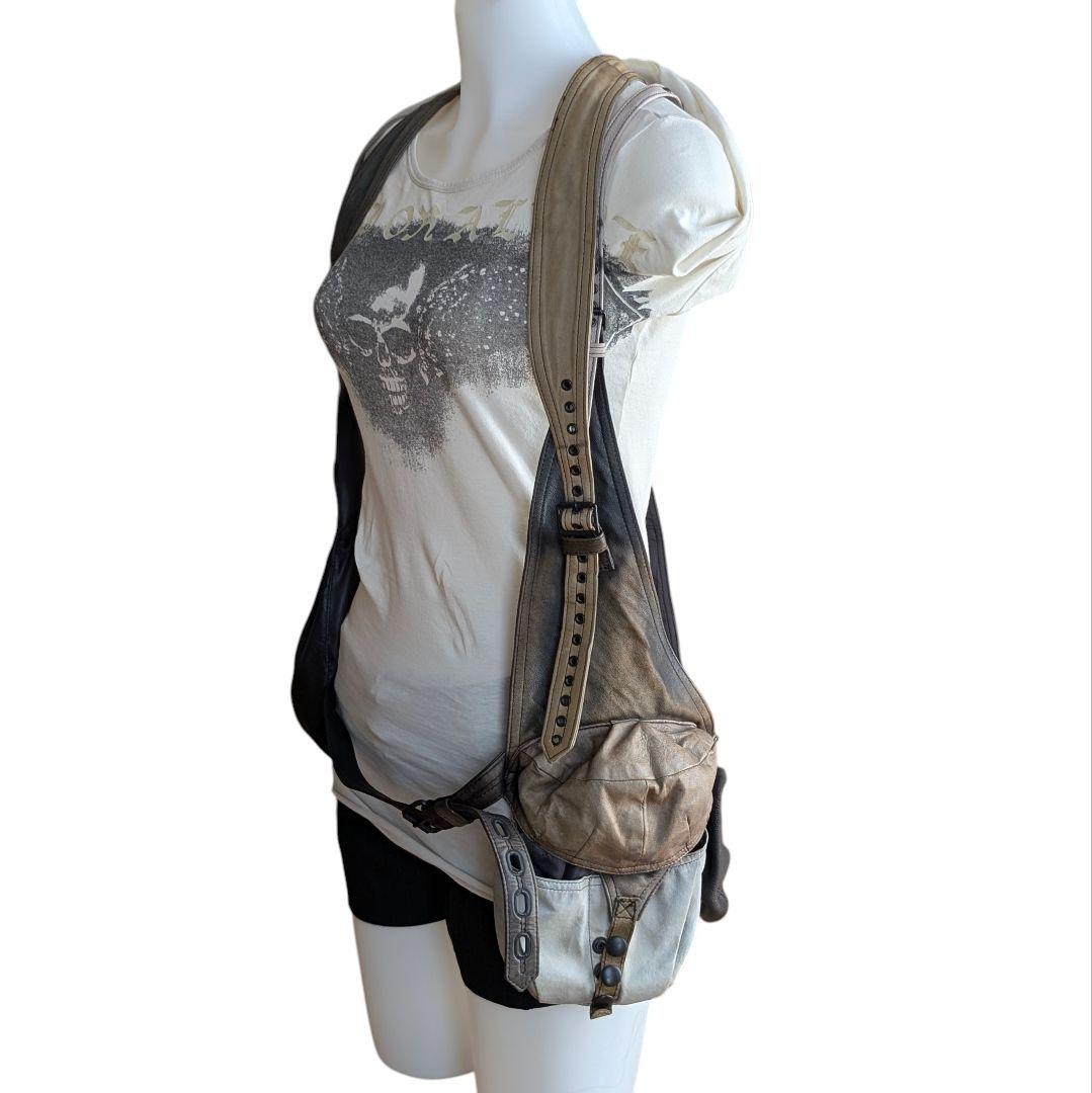 LGB SAHAEA サハラ レザー ベスト CARF DEER LEATHER