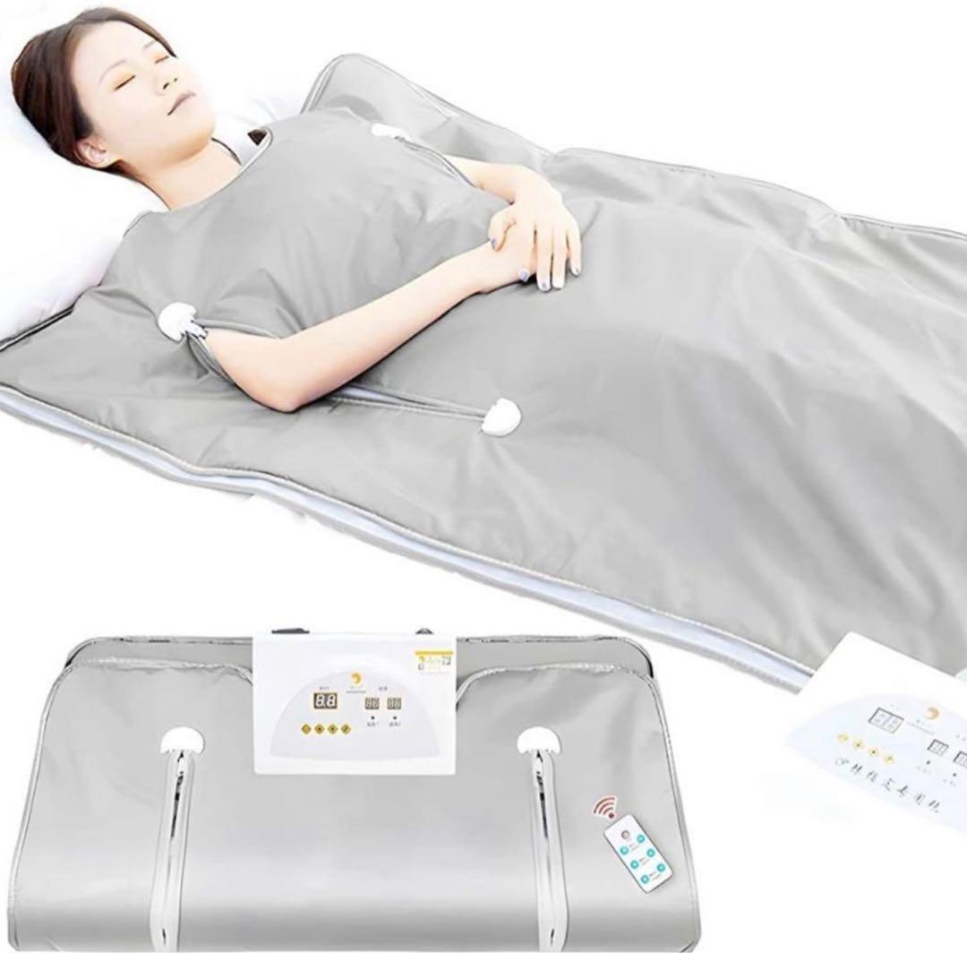 ヒートマットサウナ　　リモコン付き　色シルバー　３５〜80度調整可