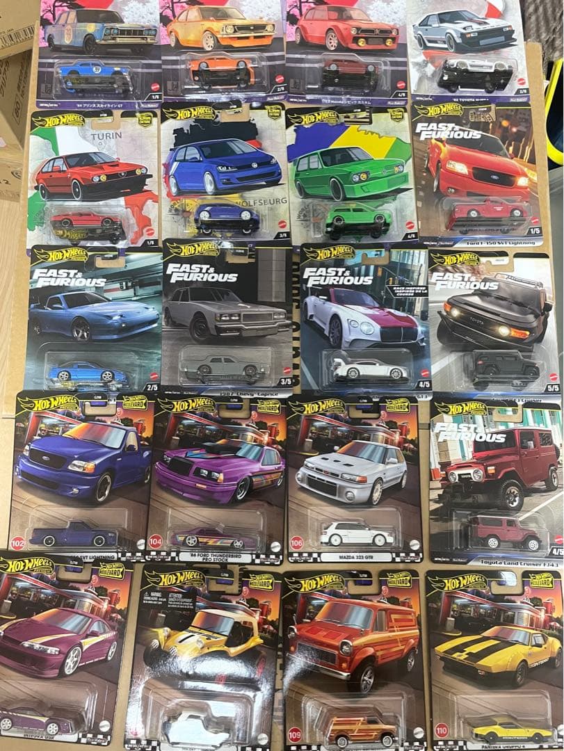 ホットウィール　21種類セット　ミニカー　飛行機　ワイルドスピード　まとめ売り