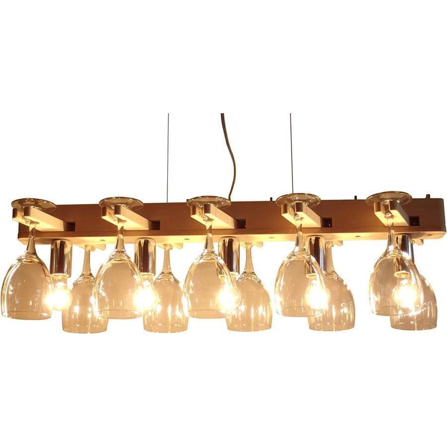 Flames フレイムス グラスシャンデリア 5灯 ナチュラル ペンダントライト