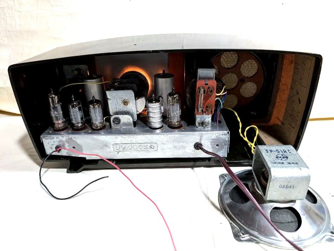 ナショナル　昭和レトロ真空管ラジオ　DX-370　bluetooth、トランス付