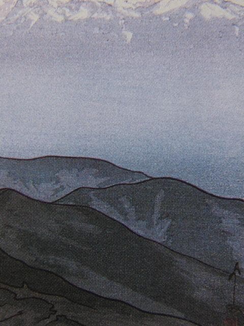 吉田博、カンチェンジャンガ、希少な額装用画集より、新品高級額装付、状態良好