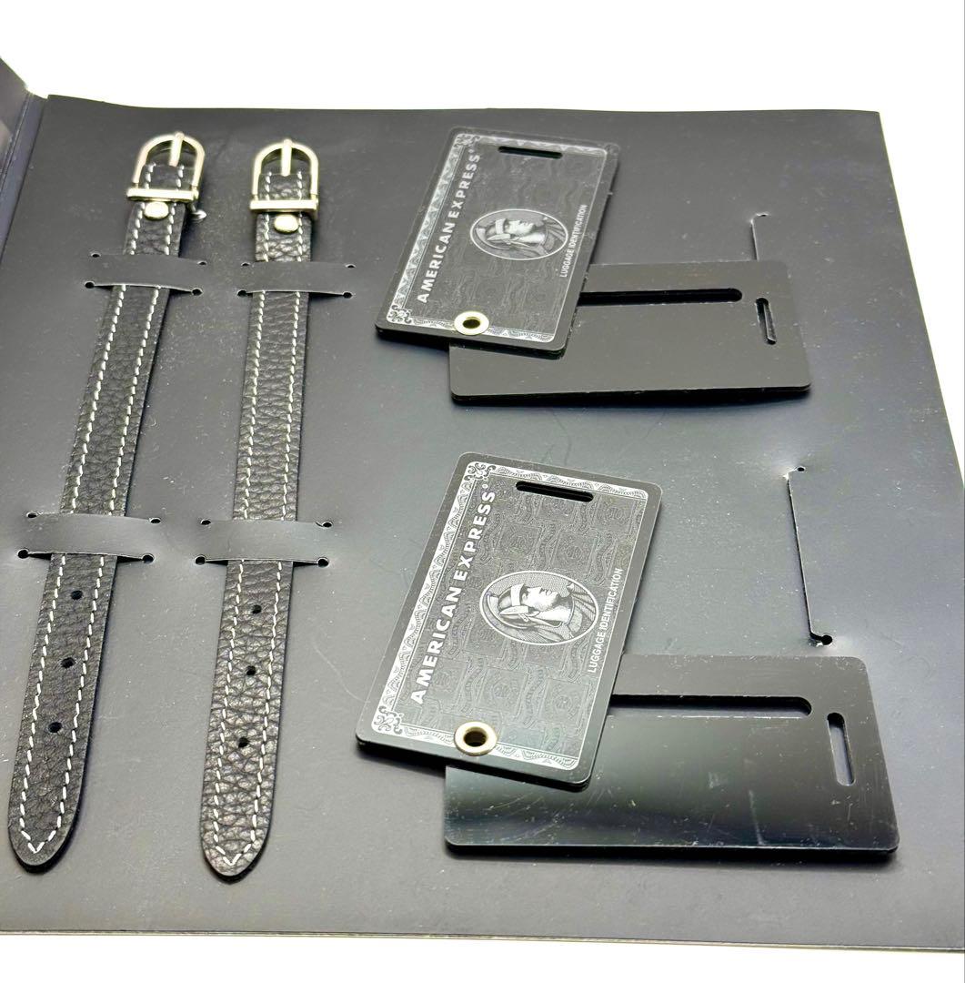 【非売品•未使用】Amex センチュリオンカードラゲージタグ2枚