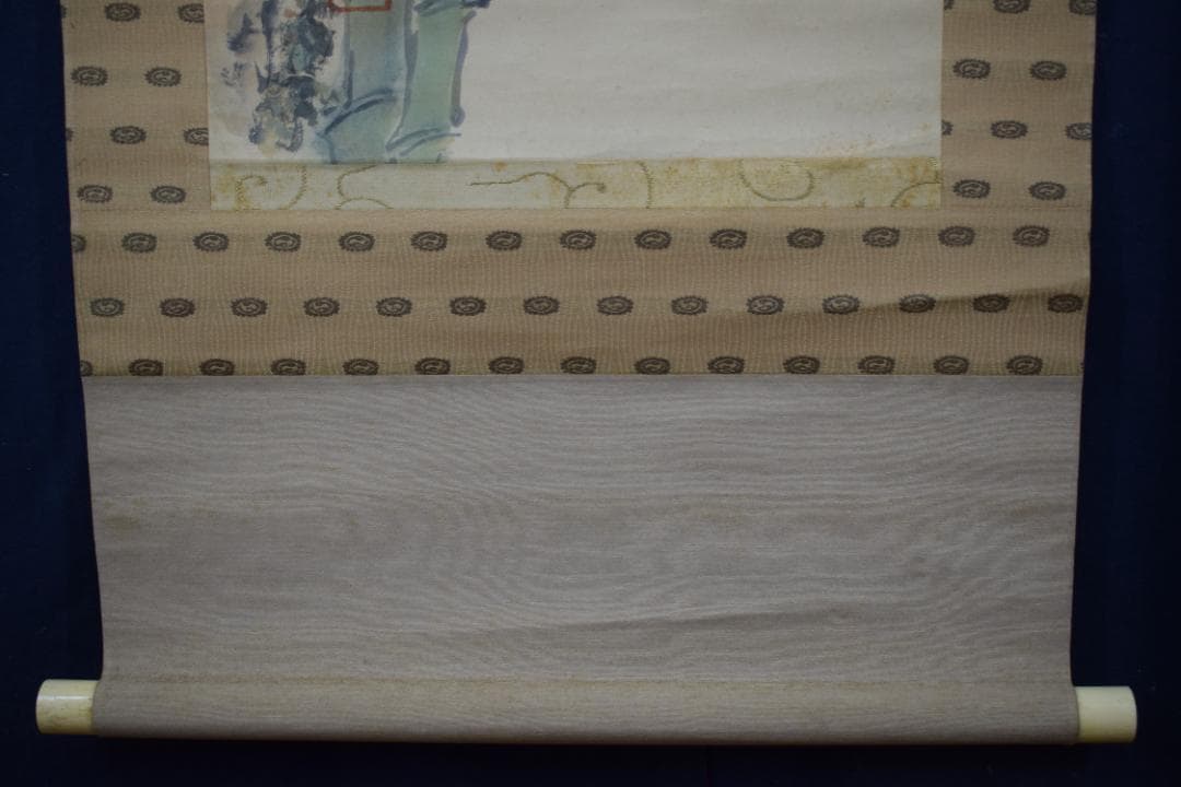 【真作】小川千甕/松竹梅図/掛軸☆宝船☆Z-538