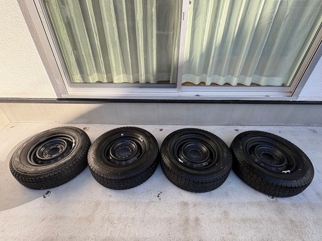 [状態良好] 195/80r15 スタッドレスタイヤホイール4本セット