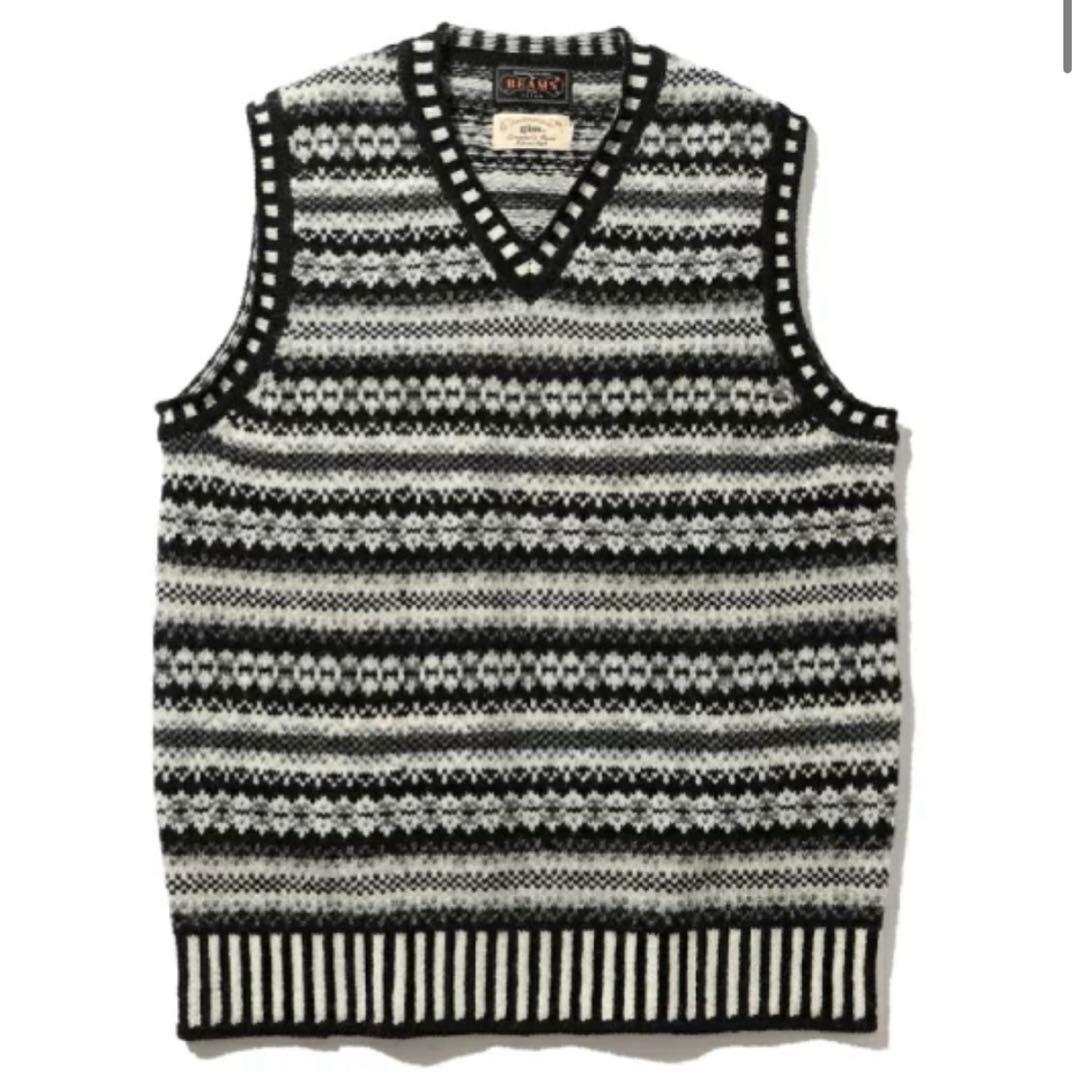 GIM BEAMS PLUS / 別注 フェアアイル ニットベスト【同日発送】