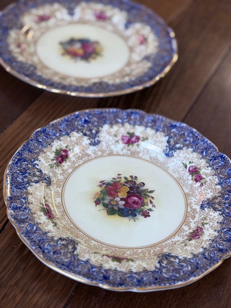 ヴィクトリア時代 ロイヤルウースター デザートプレート ペア