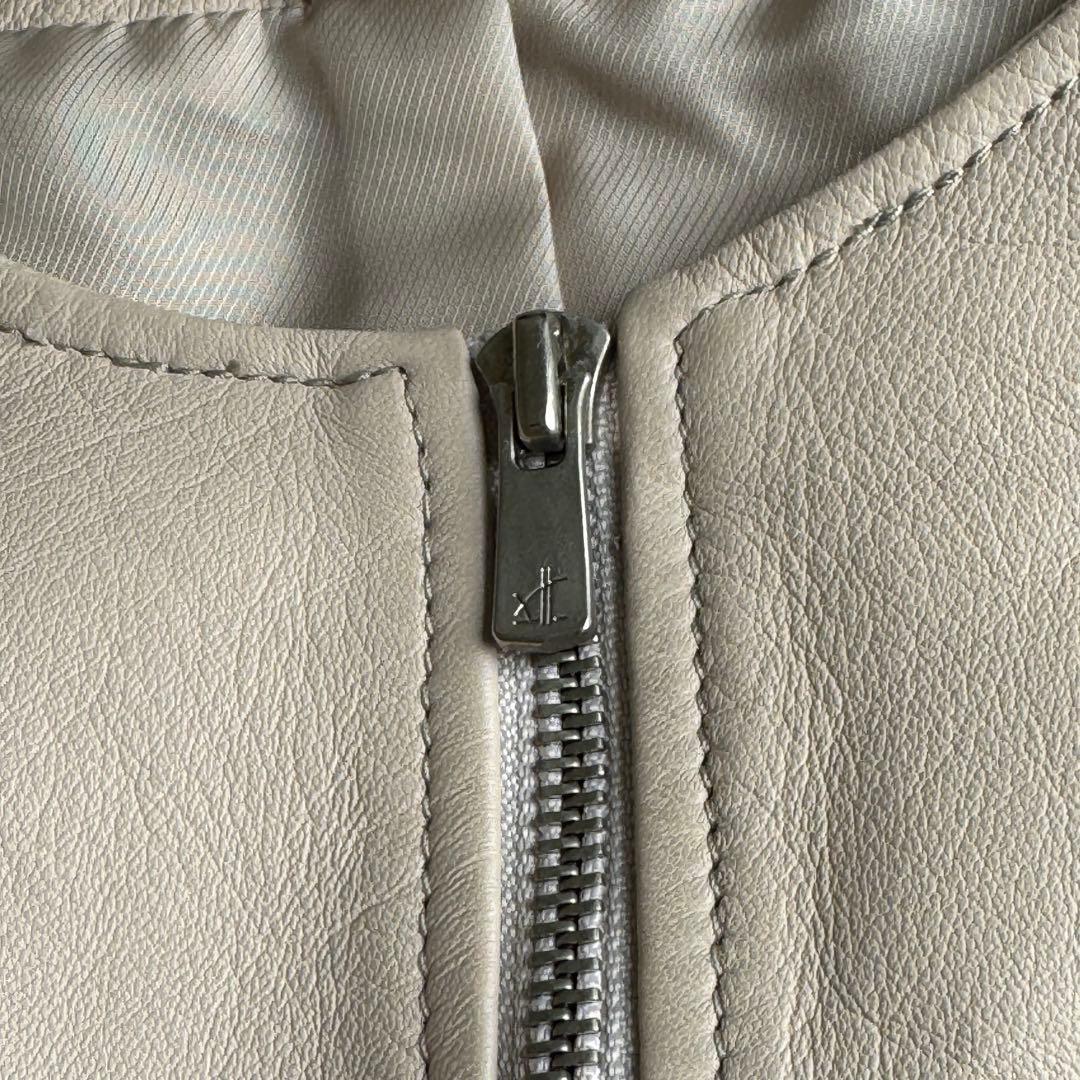 美品　ANAYI　アナイ　ラムレザー　ライダースジャケット　ベージュ　38