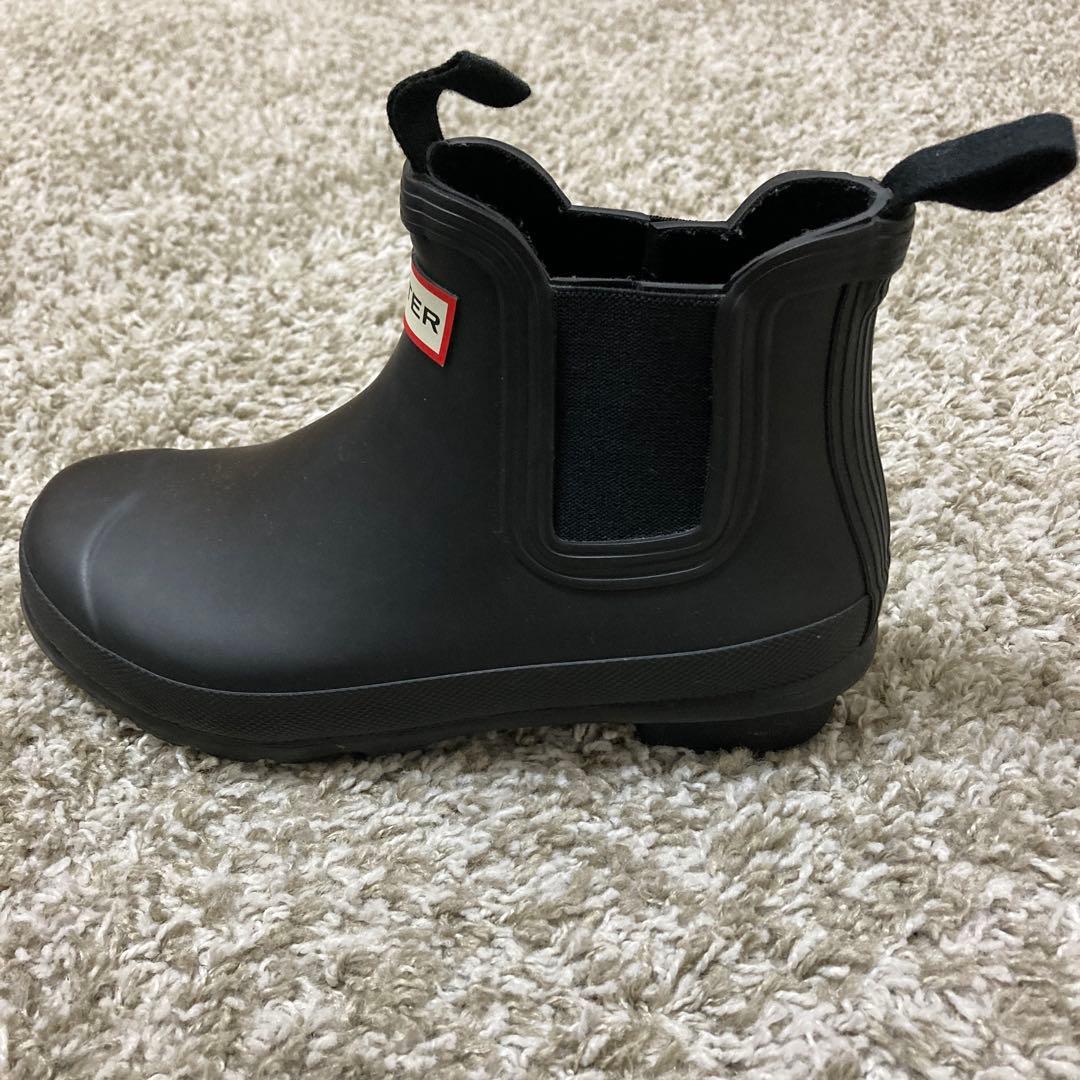 HUNTER ハンター　チェルシー　サイドゴアブーツ 防水 レインブーツ 黒