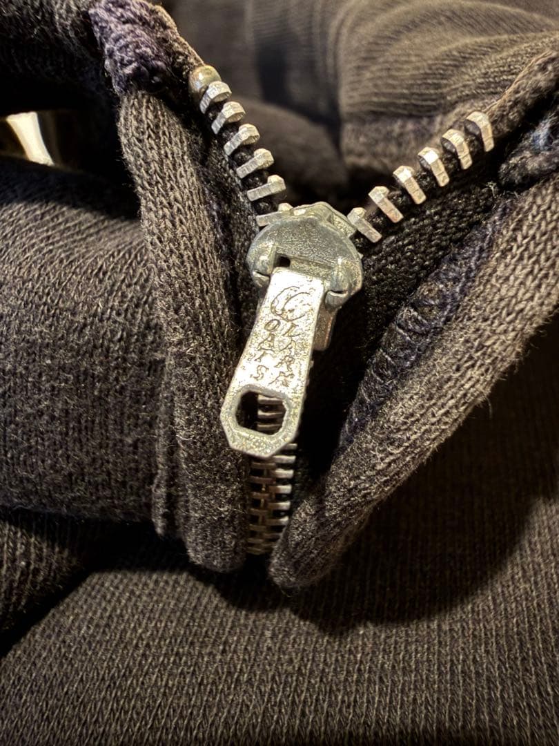 50s 60s ヴィンテージスウェット ハーフジップ スウェット 黒 レア