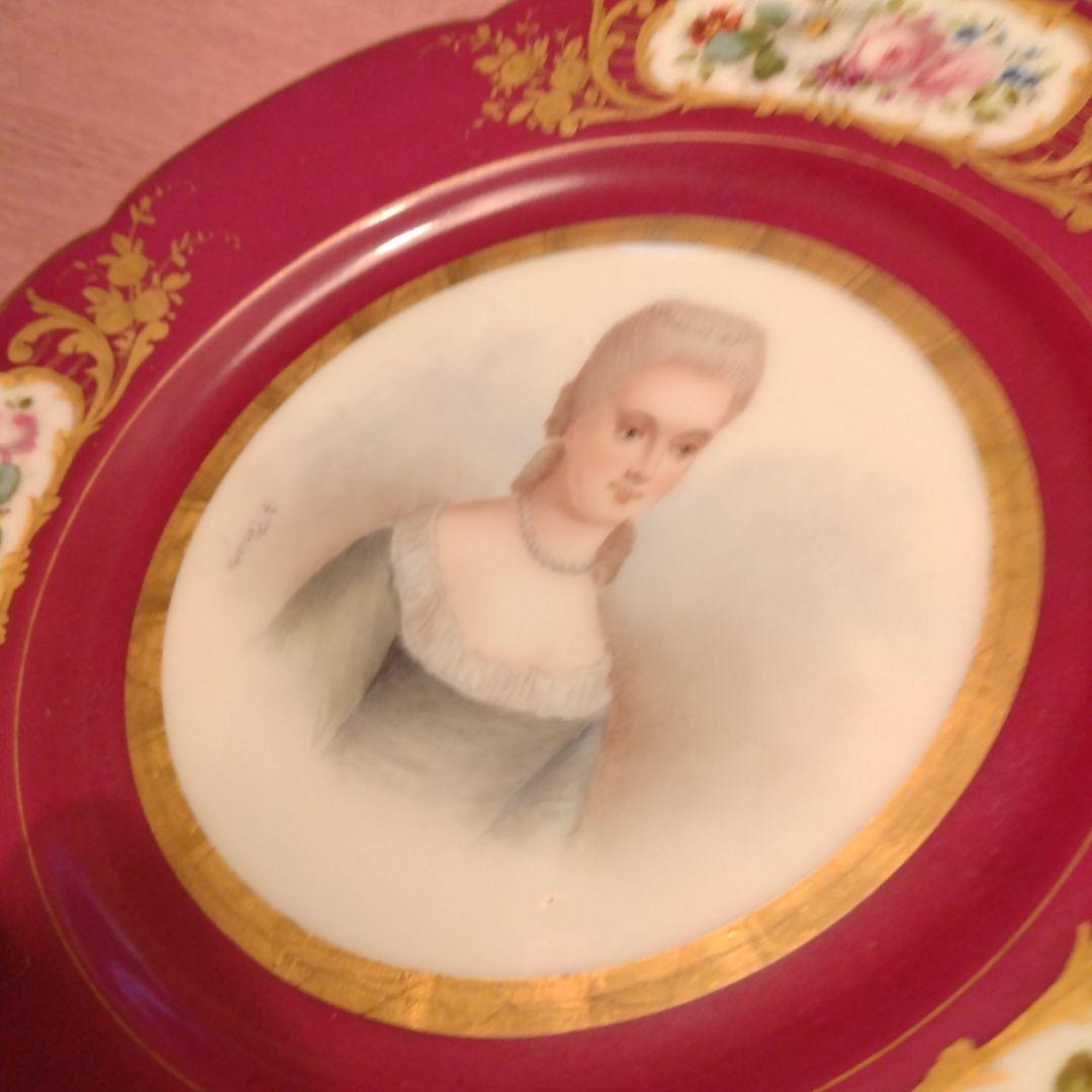 セーブルスタイル　婦人　22cmプレート