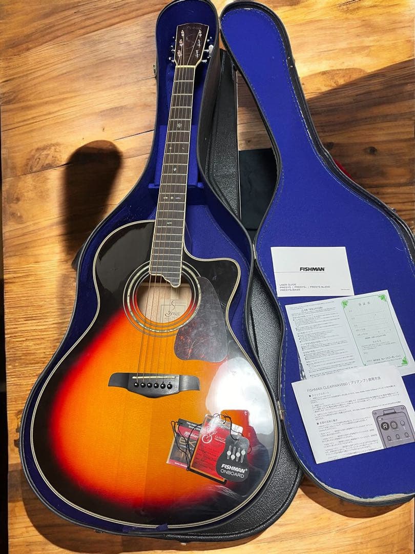 生産終了 s.yairi エレアコ　単板 YE-5M 3TS ケース付