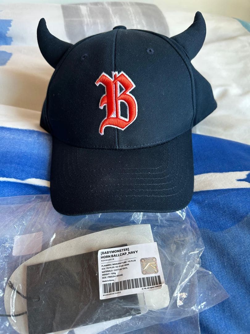 babymonster ベビモン popup限定 ブラック キャップ 帽子