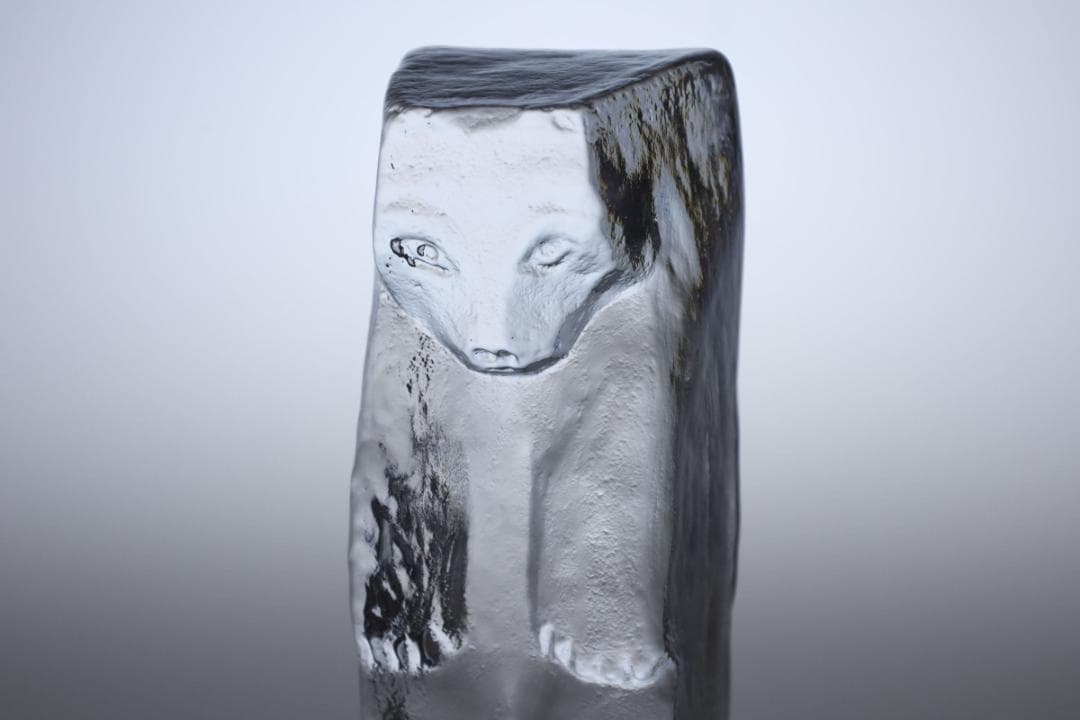 Erik Hoglund エリックホグラン ガラスオブジェ 熊 76332