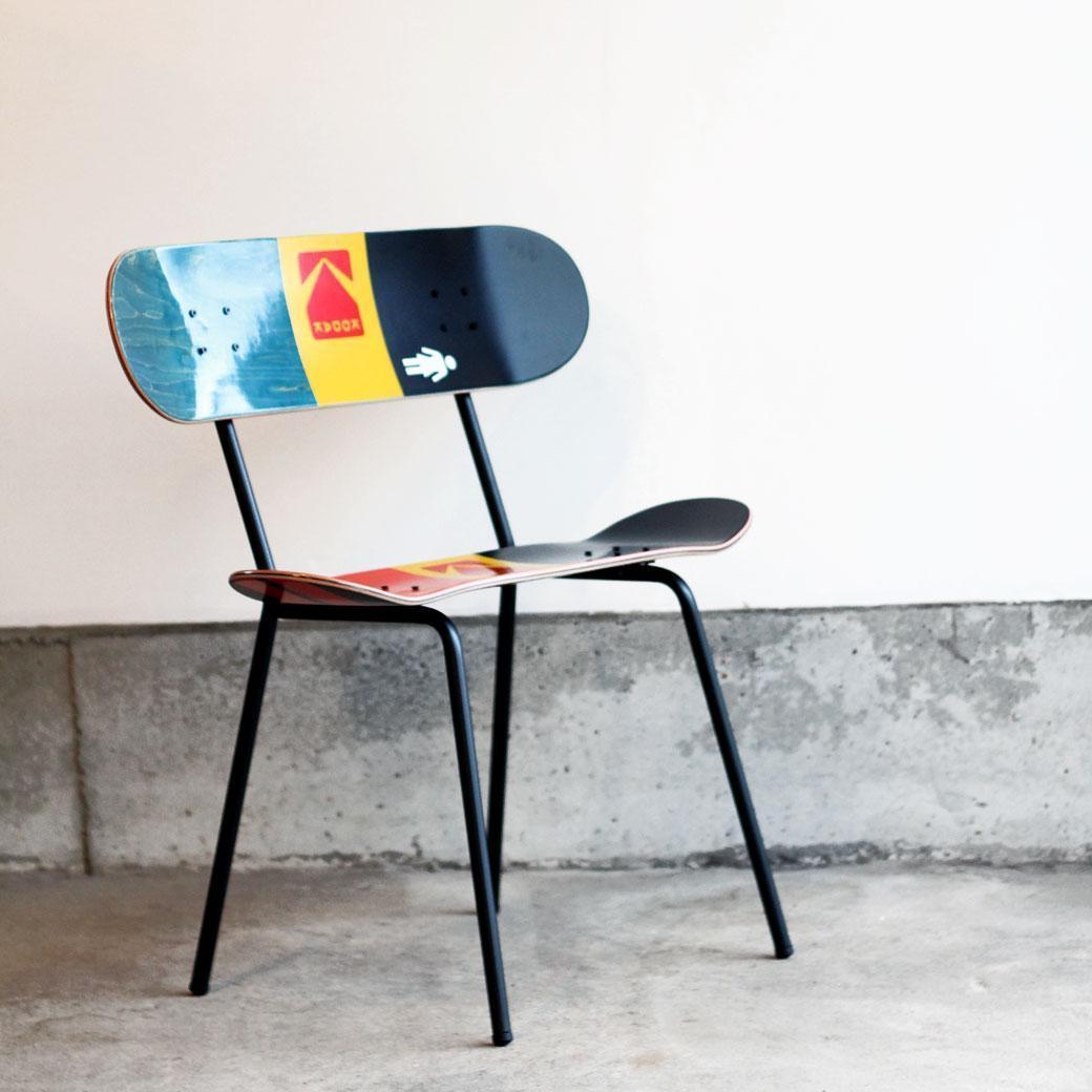 沖縄送料込 スケートボード チェア ベンチ スケボー ベース部品 001黒