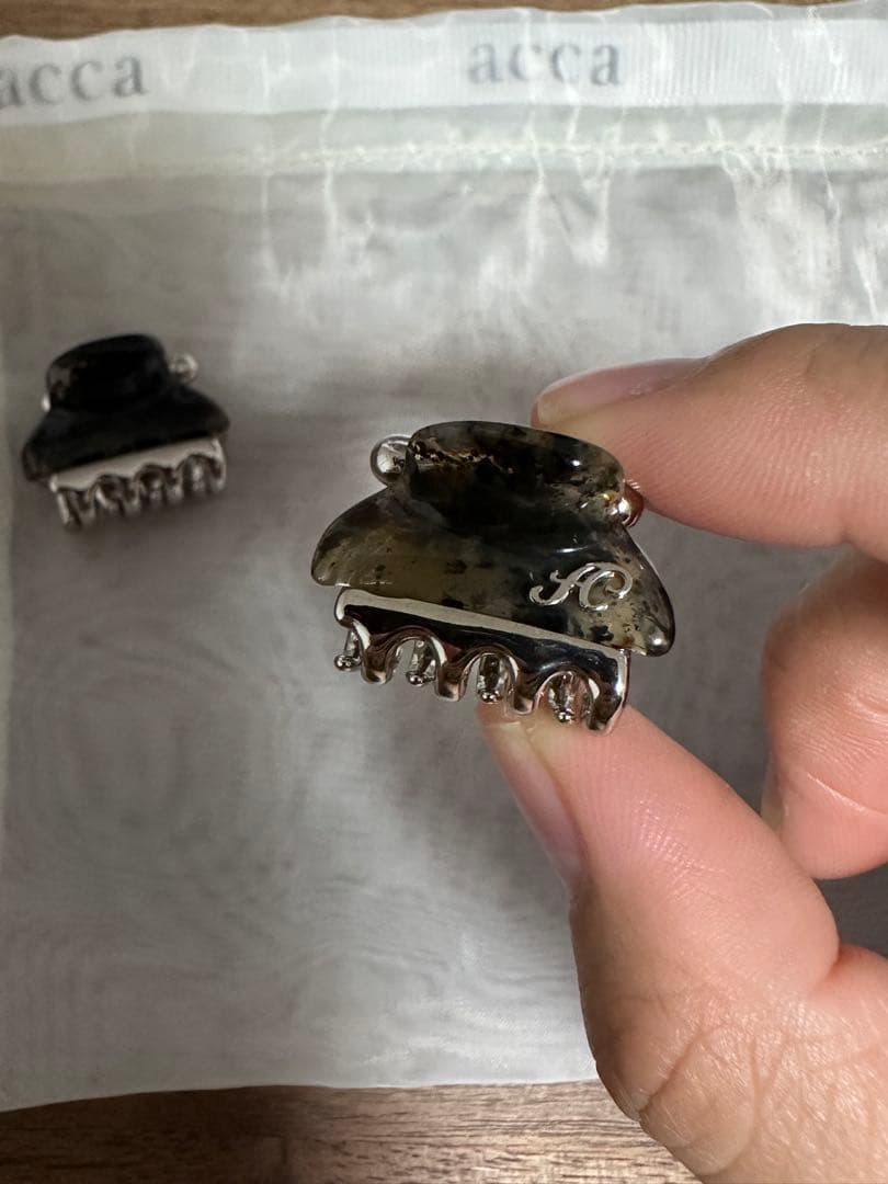 専用‼️ACCA アッカ　バービークリップ　ミニ クリップ　2個セット　グレー