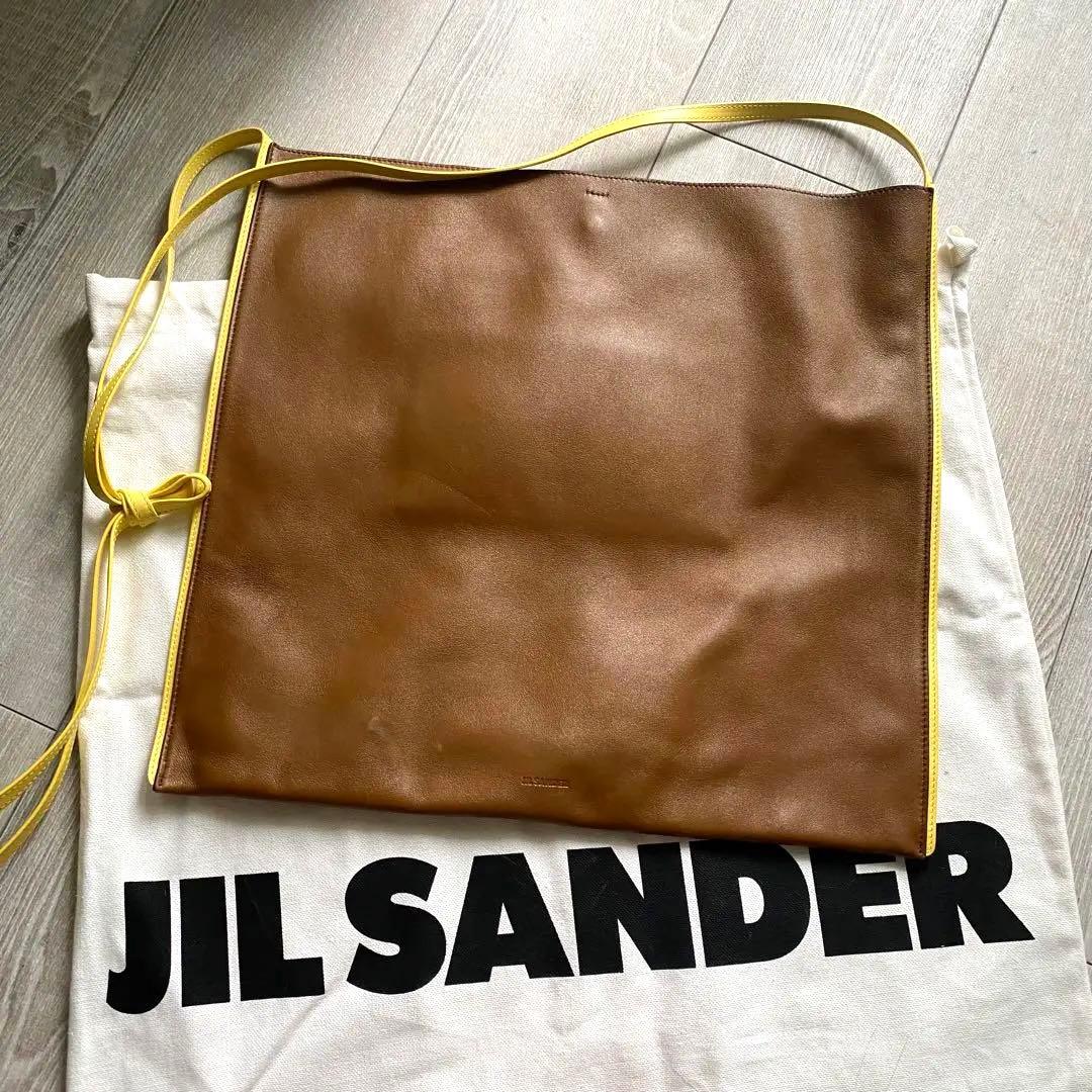 JIL SANDER ジルサンダーのリボンボーダートートバッグ