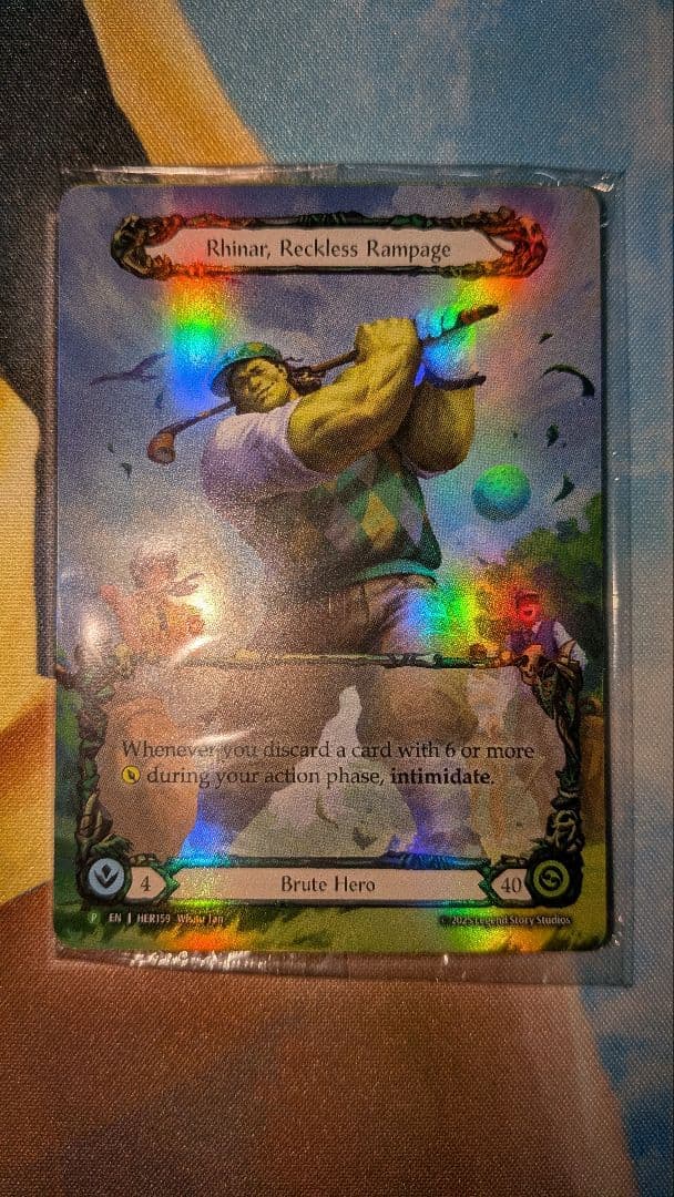 Rhinar, Reckless Rampage Worlds限定プロモ　未開封