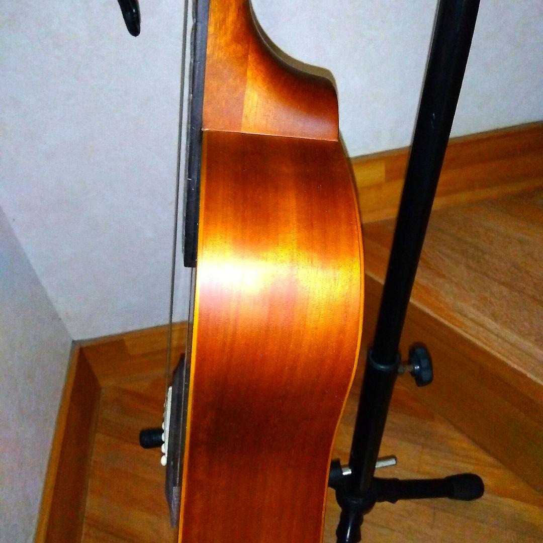 レア木目バリトラS.yairi上位ブランドコンパクトギター全長88cmケース付き