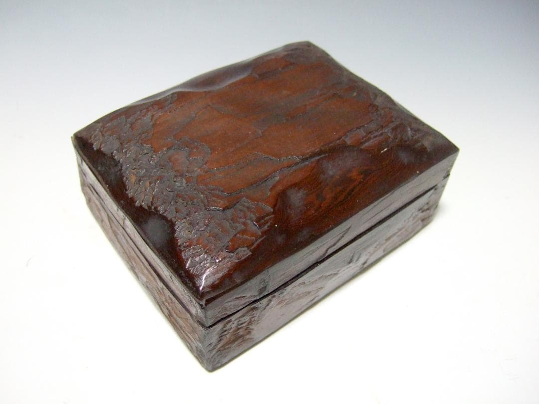 天然木 埋もれ木 小箱 角盆 煙草入 煙草盆 小物入