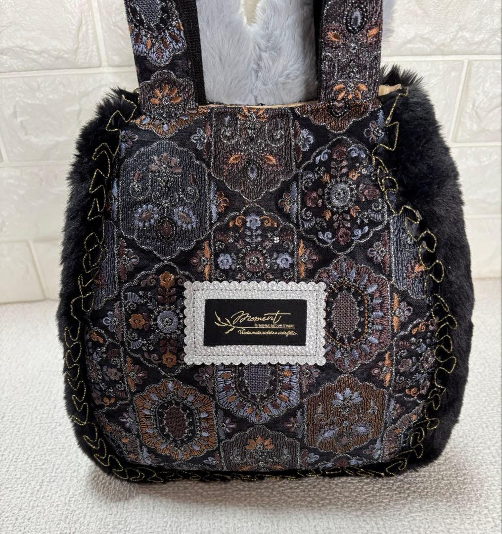 山*ば様 コヤンイサムチョン　ファーバッグ　ギムくん　グレーうさちゃん