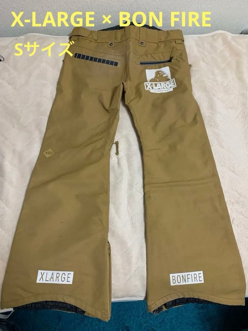 【X-LARGE】×【BON FIRE】 Ball Parkパンツ Sサイズ