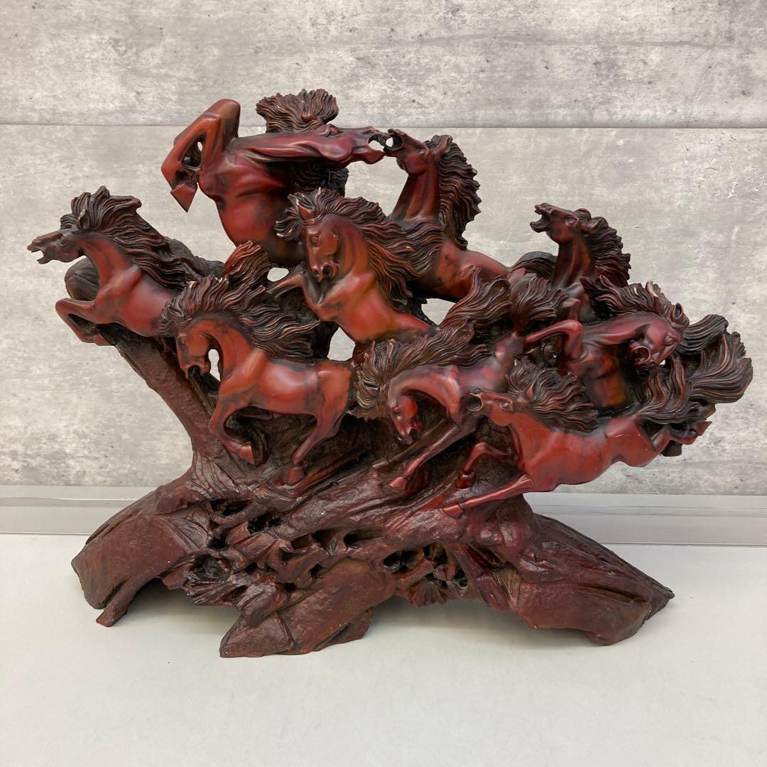 九頭馬 馬 豪華 躍動感 躍動的 置物 インテリア 装飾品 開運 縁起物 置物