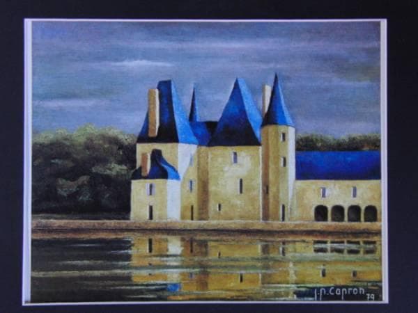 ジャン・ピエール・キャプロン、城、高級希少画集画、版上サイン入 新品額装付