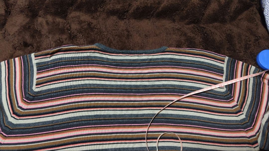 ジョンスメドレー　ボーダーウールニット