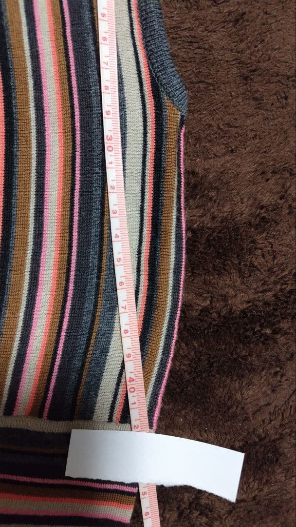 ジョンスメドレー　ボーダーウールニット