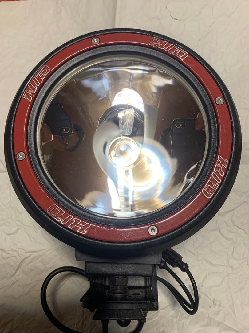 今峰製HIDライト 7インチ6000Kクワガタ採集中型ライト実測87W