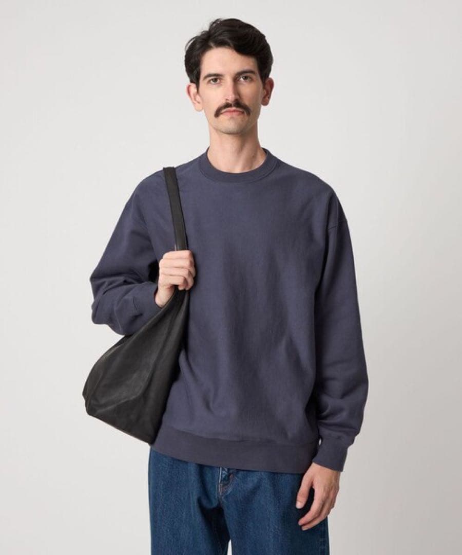 スティーブンアラン 起毛　裏毛セットイン クルーネック スウェット　L