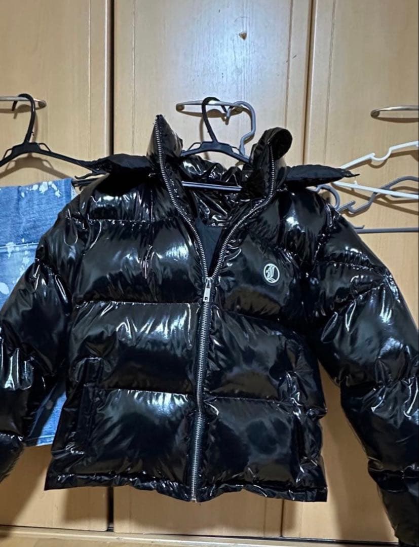 lucamachain ダウン テカテカ 黒 Msize