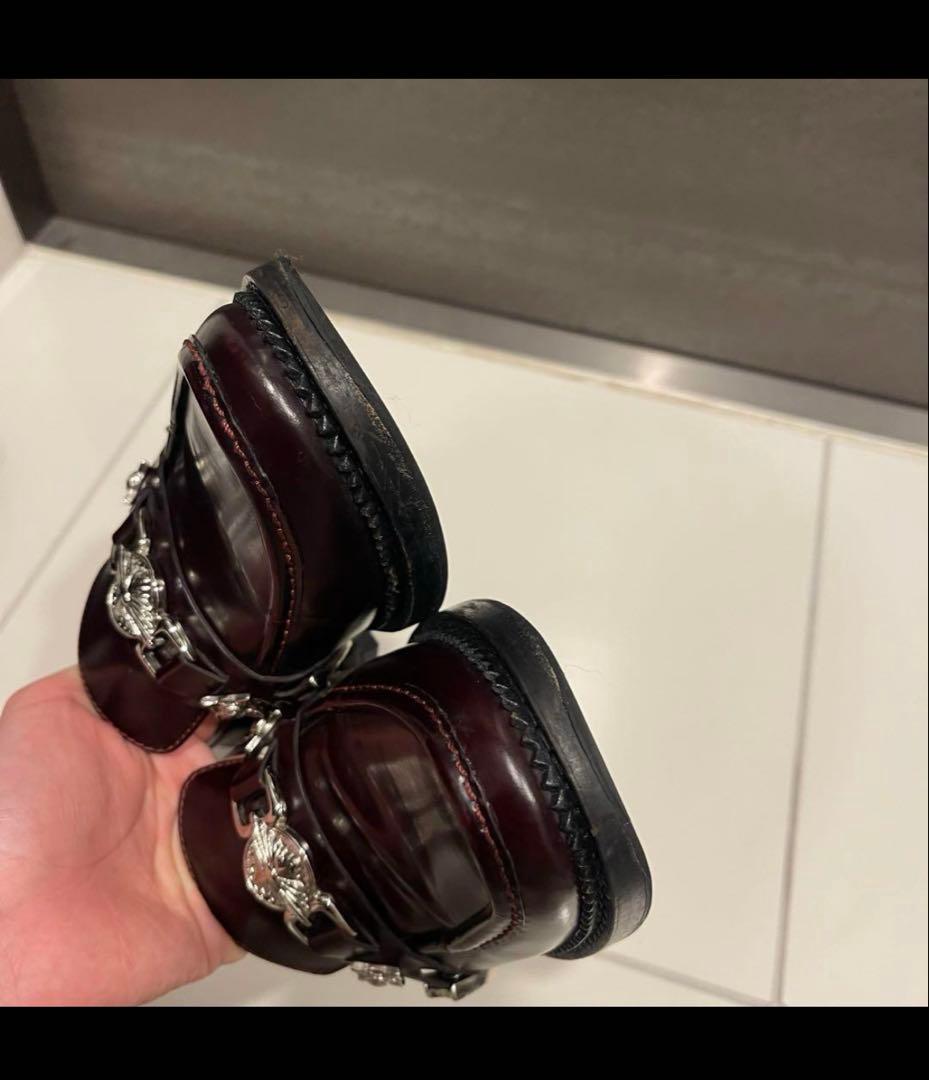 TOGA バーガンディ レザー ローファー