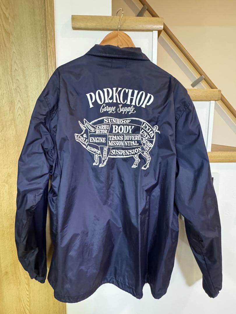 PORKCHOP ポークチョップ　コーチジャケット　ネイビー　L