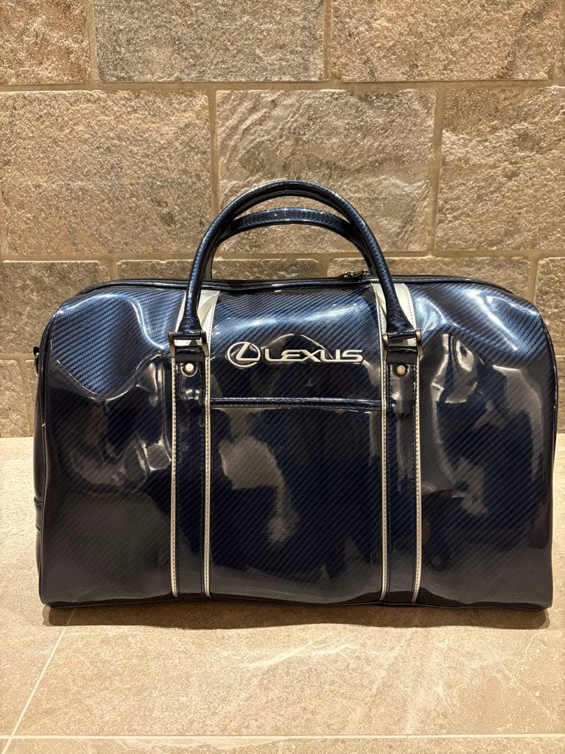 【希少】LEXUSエナメルボストンバッグ　美品