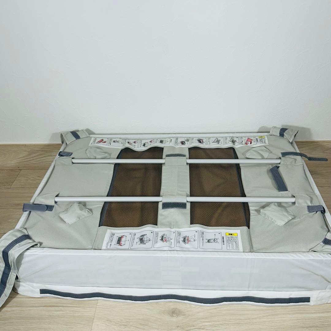 アップリカ ココネルエアー　ベビーベッド グレーベアー