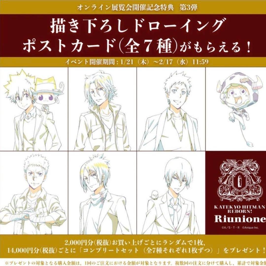 【希少】家庭教師ヒットマンREBORN! リユニオーネ ポストカード 全7種